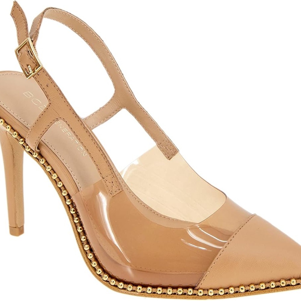 bcbg Hidana Studded Slingback Pumps- new